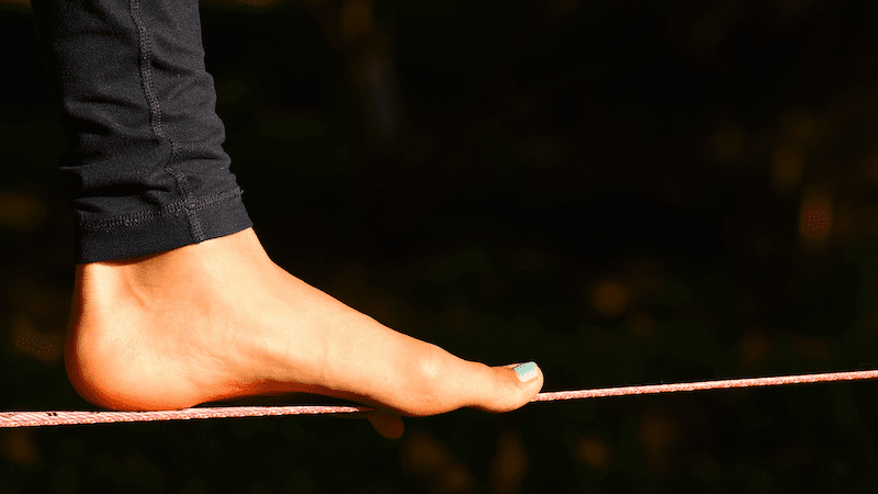 Risk - walking a tightrope above the chasm of doubt - 40what next